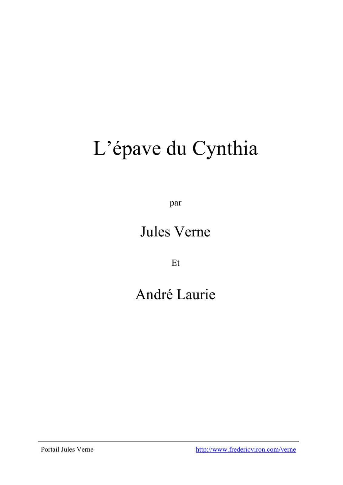 L'épave du Cynthia