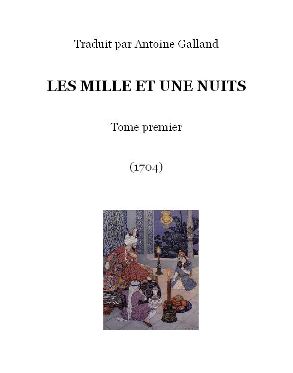 Les mille et une nuits - Tome I
